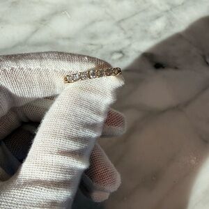 14K Yellow Gold 7-Stone Diamond Band – 1/2 Carat Total Weight